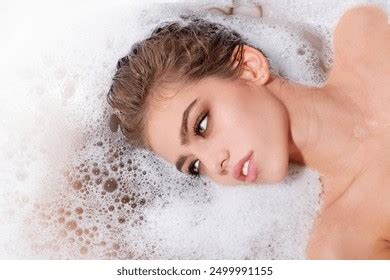 Sensual Girl Relaxing Bathroom Sexy Naked Stock Photo Shutterstock