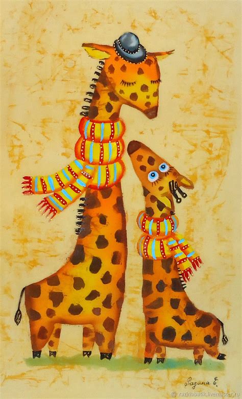 Картины: Картины с жирафами на заказ в интернет-магазине Ярмарка ...