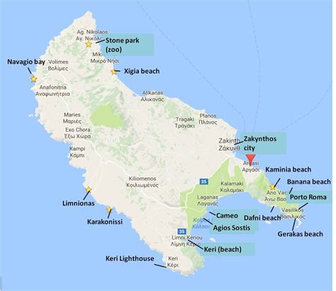 zakynthos map afiny greciia greciia afiny