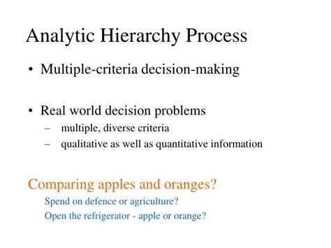 PPT - Analytic Hierarchy Process PowerPoint Presentation, free download ...