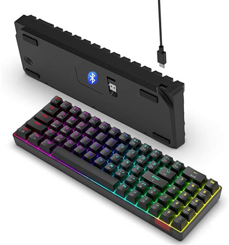 Ajazz Ak Compact Hot Swappable Wireless Numeric Keyboard Mechanical Gaming Bluetooth Type