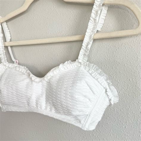 Stoney Clover Lane Swim New Stoney Clover X Target White Bikini Top