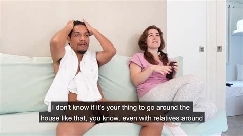 Stepniece Got Surprised Her Uncle Walk Naked Around The House Hotntubes