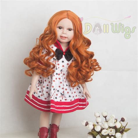 Muziwig 18 Inches American Doll Wig Accessory Heat Resistant Wire Long