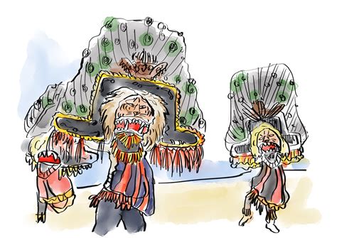 Detail Sketsa Gambar Tari Reog Koleksi Nomer 19