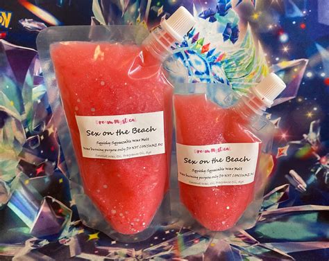 Sex On The Beach Squishy Squeezable Wax Melts Heart Chakra Attraction Love Beauty Self Love
