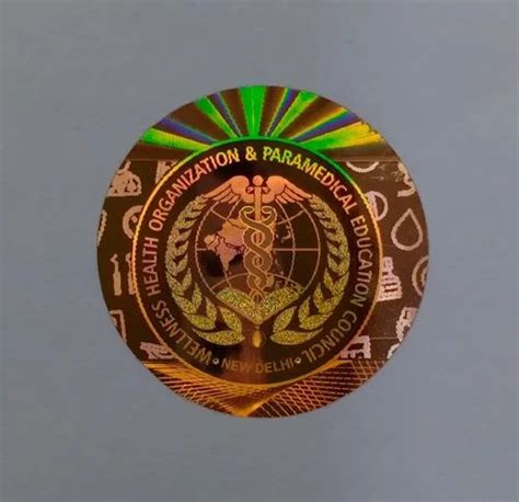 3d Sticker Multicolor Id Hologram Stickers For Security At Rs 020