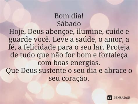 Bom Dia Deus Abençoe Seu Sábado - ⁠Bom dia! Sábado Hoje, Deus abençoe,... Laís Carvalho - Diário Meu ...