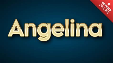 Angelina | Glitter | Text Effect Generator