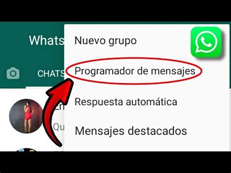 Como PROGRAMAR MENSAJES En WhatsApp YouTube