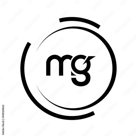 Mg Letter Logo Design Initial Letters Mg Logo Icon Abstract Letter Mg
