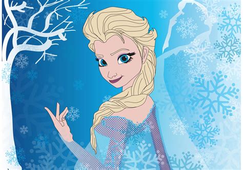 Elsa Frozen Vector Download Free Vector Art Stock Graphics And Images