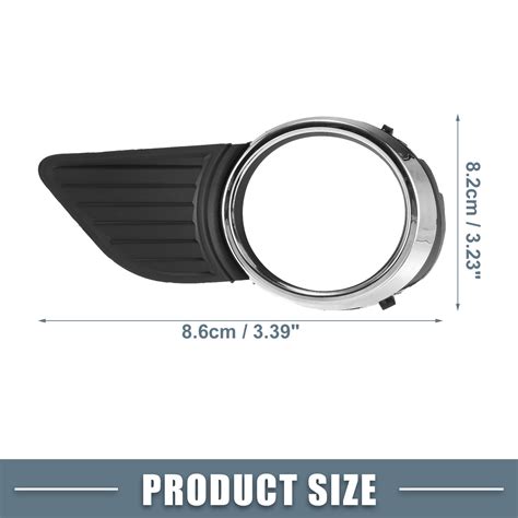 Pair Left Right Fog Light Grille Cover For