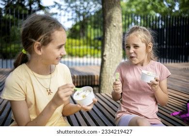 Portrait Two Cute Blonde Girls They Stock Photo 2338191081 Shutterstock