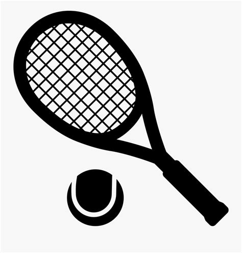 Tennis Racket Silhouette Png , Free Transparent Clipart - ClipartKey