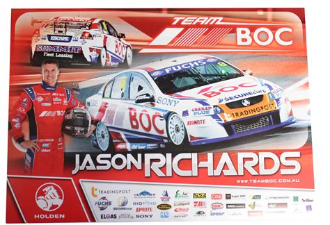 Holden Team Boc Jason Richards V8 Supercars Poster