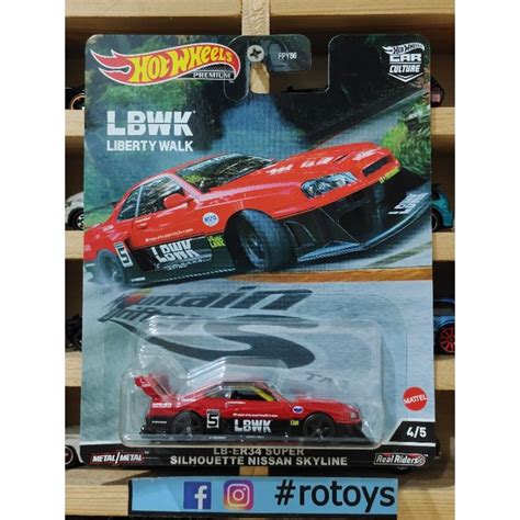Hot Wheels Premium Lb Er Super Silhouette Nissan Skyline R Lbwk Mountain Drifters Shopee