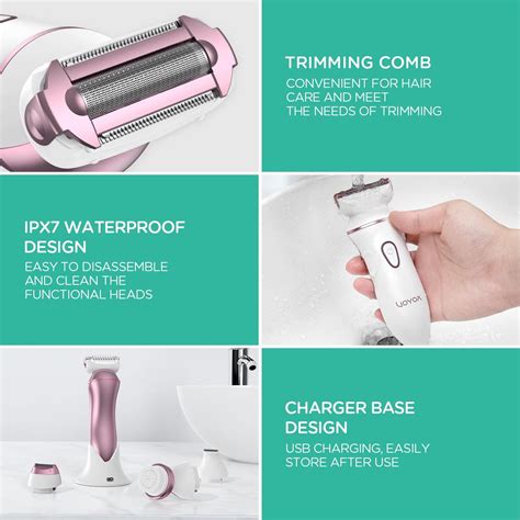 Voyor Electric Razor For Women Rechargeable Shaver For Body Underarms Painless Bikini