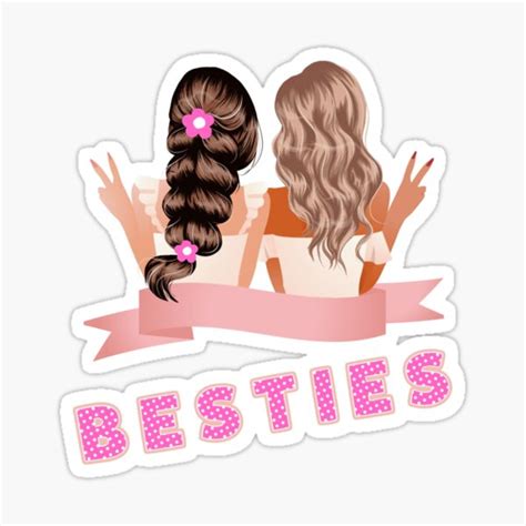 Best Friends Forever Sticker Sticker For Sale By Zippiekay Redbubble