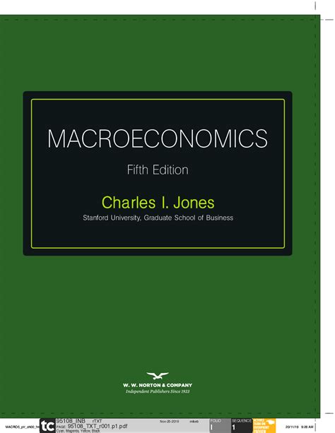 Macroeconomics Charles Jones Solutions Manual