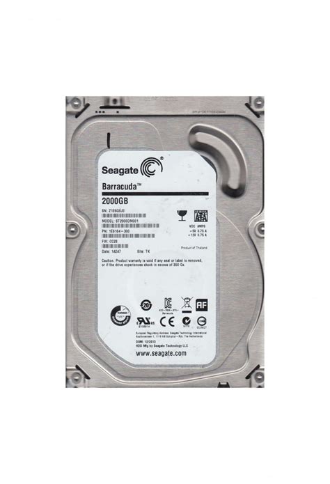 Seagate HDD 3.5 2TB Barracuda ST2000DM001, 64MB, SATA3