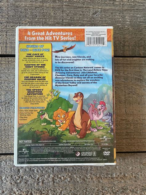 The Land Before Time Amazing Adventures DVD Movie // Featuring 4 ...