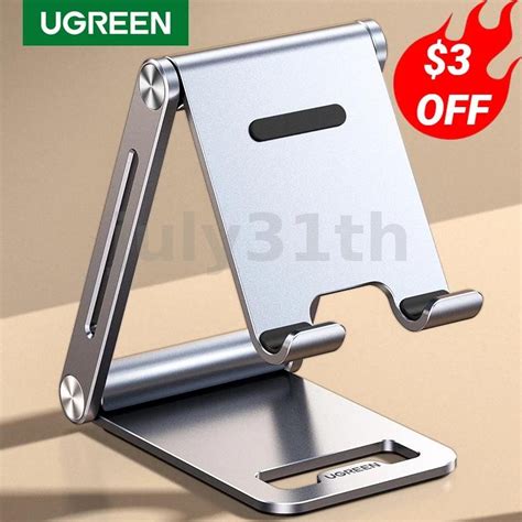 Ugreen LP263 ขาตั้งโทรศัพท์ โลหะผสมอลูมิเนียม ปรับระดับความสูงได้ ...