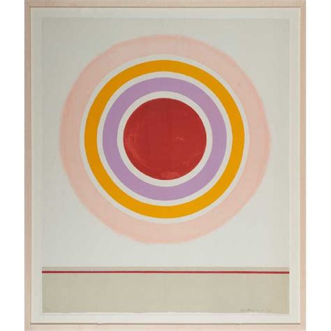 Kenneth Noland American 1924 2010 Blush 1978 Lithograph In Colors