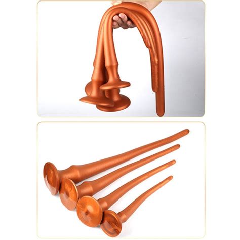 Super Long Silicone Anal Plug Dildo With Suction Cup