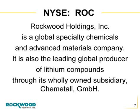 rockwood holdings  form     august