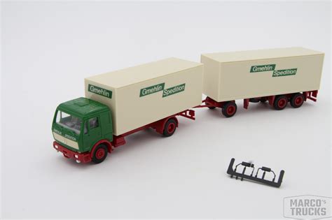 Herpa Mercedes NG Kofferhängerzug 2a 3a Gmehlin Spedition 811427