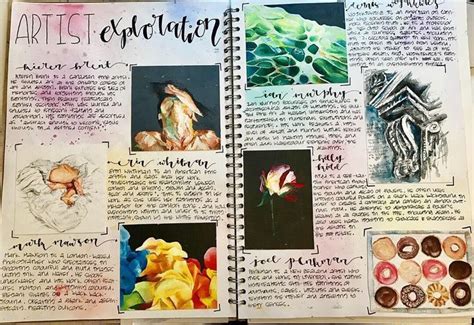 Writing art sketchbook ! kunst skizzenbuch schreiben | Gcse art ...