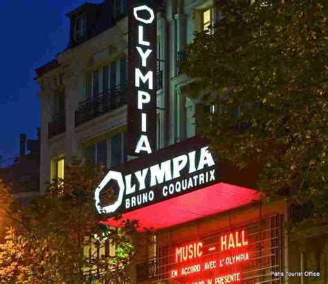 Olympia Music Hall Paris Tourist Office Visions Of Johanna She