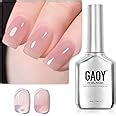 Amazon Gaoy Jelly Nude Gel Nail Polish Ml Sheer Rose Pink Translucent Soak Off Gel
