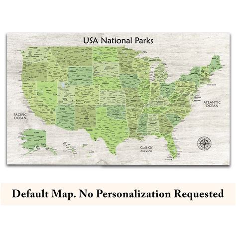 Map Of National Parks In Usa USA National Park Map 63 Parks With
