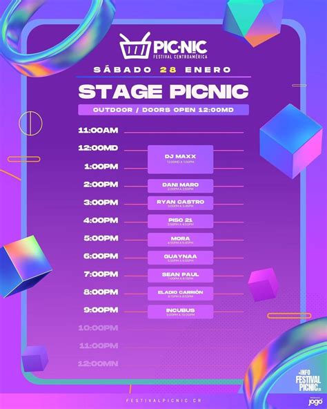 Festival Picnic 2023: Estos son los horarios y el orden de artistas