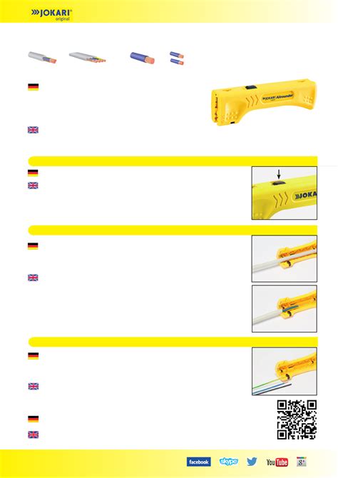 Bedienungsanleitung Jokari Allrounder (Deutsch - 1 Seiten)
