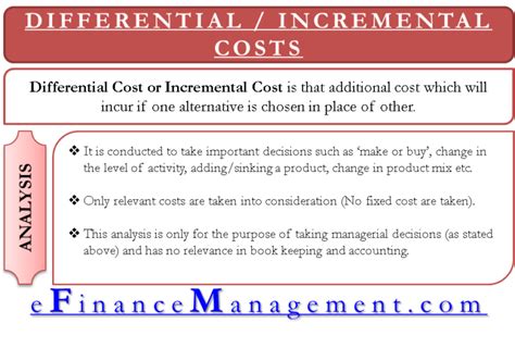 Incremental Differential Cost