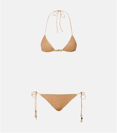 Lumi Re Nuggets Bikini In Gold Oseree Mytheresa