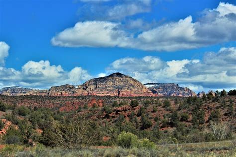 Landscape Scenery Interstate 17 Phoenix To Flagstaff Arizona United