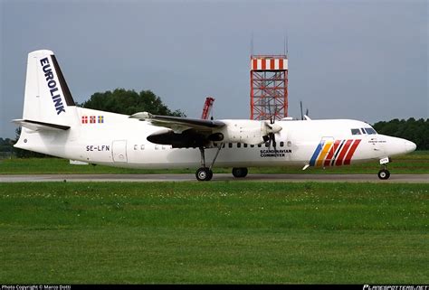 SE LFN SAS Scandinavian Commuter Fokker F50 F27 Mark 050 Photo By