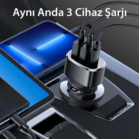 Yesido Y W Pd Type C Ve Adet W Usb Ara Arj Siyah