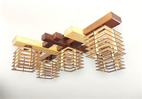 ᐉ Люстра Грав 013/5 Микс деревяная 5 плафонов • Купить в Киеве, Украине ...