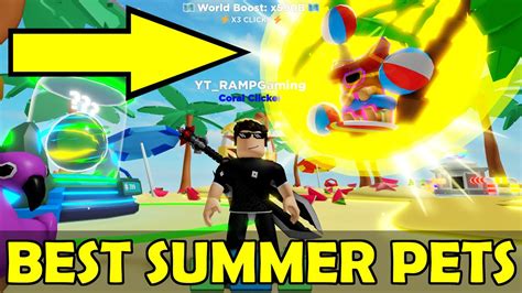 Best Summer Pets In Clicker Simulator Roblox New Corgi Of The Sun