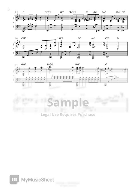 W H Done 내 구주 예수를 더욱 사랑 찬송가 편곡 재즈 편곡 양손악보 Sheets By Mindidi
