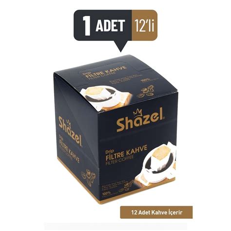 Shazel Drip Filter Coffee Classic 8 g – 12 Pieces