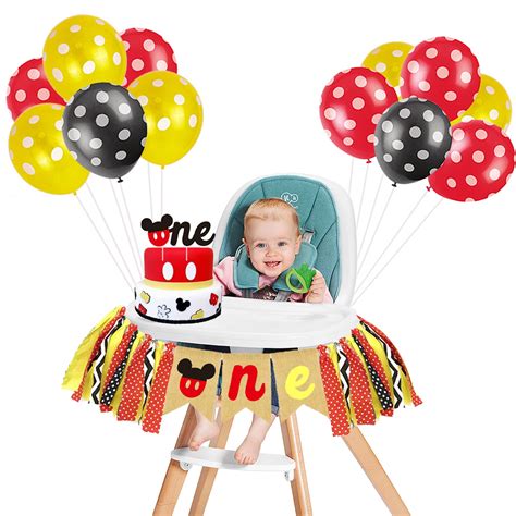 Buy Joybo Mickey Mouse First Birthday Highchair Banner Mickey Mouse