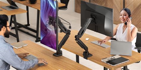 Monitor Arm Gas Spring for 13-34" Screens ONKRON G90, Black – Onkron US