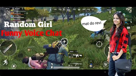 Playing With Random Girl Funny Voice Chat ∣ Pubg Mobile Youtube