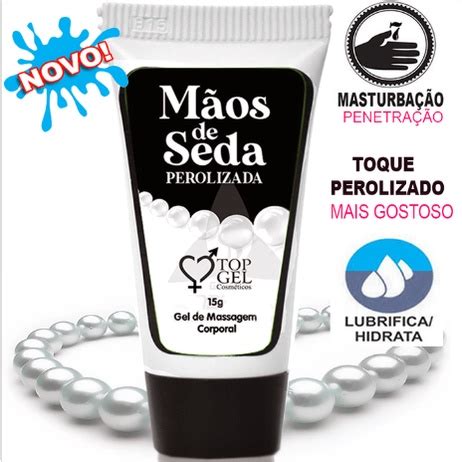 MãosdeSeda sexy Lubrificante intimo sex shop Siliconado Perolizado produtos eróticos ml